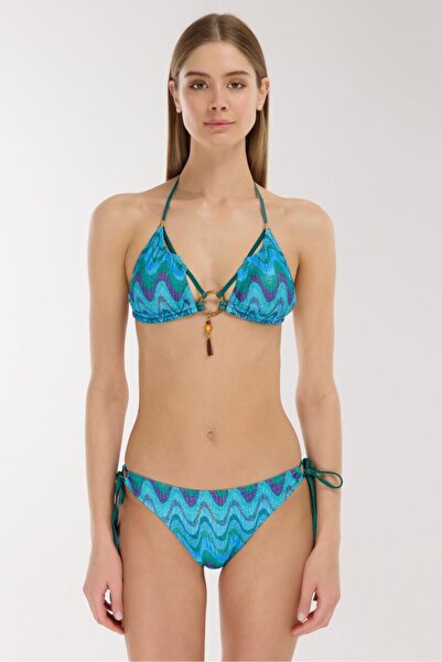 AYYILDIZ 5633 Blue Glitter Bikini Set