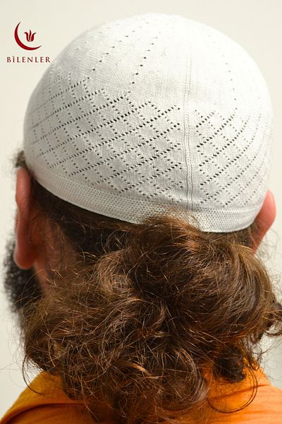Bilenler Men's Thin Orlon Skullcap – Machine Work Hand Knitted, Standard Size