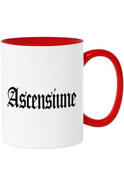 StoryGift Romania Ascension Mug, Motivational Message, Word, Inspirational Text, Self Care, 330m, With ,STG