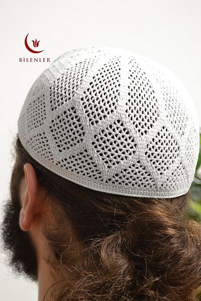 Bilenler Men's Knitted Skullcap |   Breathable Standard Size Skullcap Ideal for Hajj and Umrah (5 Pieces)