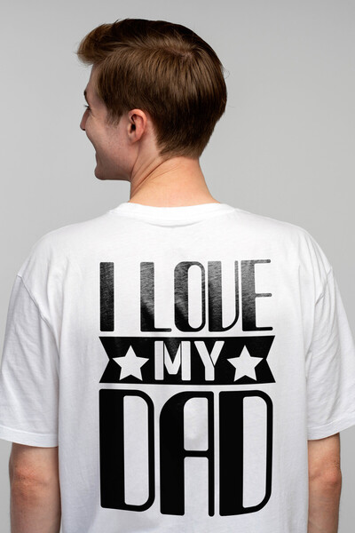 StoryGift Romania Tricou bărbătesc pentru tați iubiți de copiii lor - Respect...