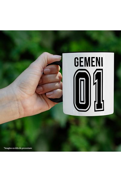 StoryGift Romania Mug With Text Gemini, And Number 01, Best, Appreciation, Personalized, 330m, With ,STG