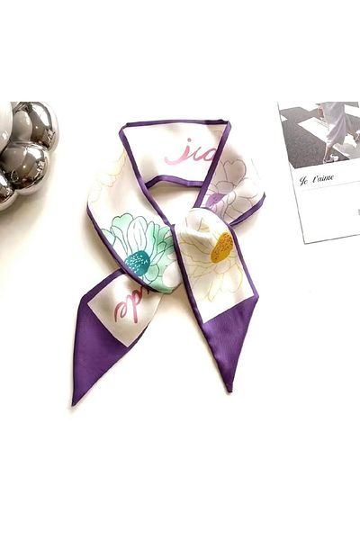 CHARMLUCKY Colorful Patterned Scarf