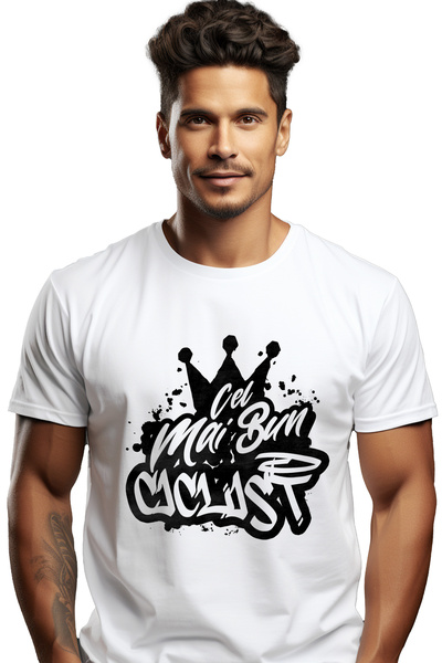 StoryGift Romania Tricou bărbătesc pentru cel mai bun ciclist, apreciere, cad...