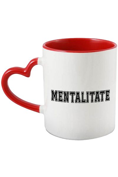 StoryGift Romania Mentality Mug, Motivational Message, Inspirational Text, Self Care, 330ml, Wax, With ,STG