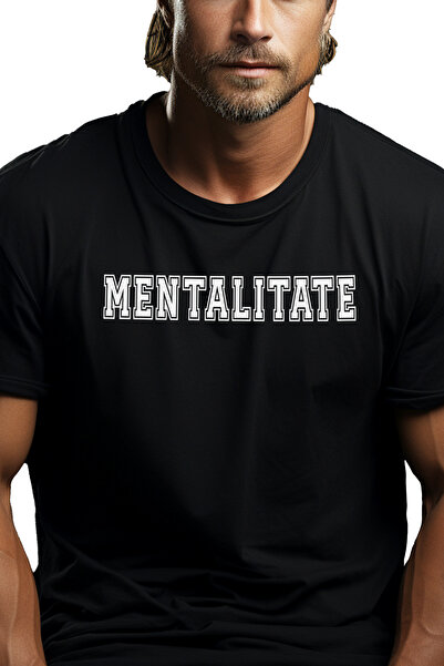 StoryGift Romania Tricou bărbătesc Mentalitate, mesaj motivațional, text insp...