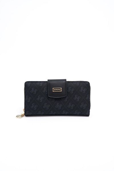 Silver Polo Silver & Polo Black Sp928 Women's Wallet & Card Holder