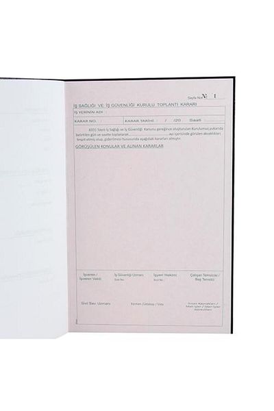 Dilman لوحة قرار صحة العمل وسلامته العمل مع أوكوبيلي 3 نوشالي 20 × 28 سم - 3 × 50 ورقة