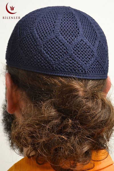 Bilenler Men's Knitted Skullcap |   Breathable Standard Size Skullcap Ideal for Hajj and Umrah (5 Pieces)