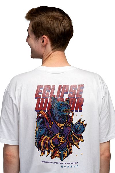 StoryGift Romania Men's T-shirt With Message In English Eclipse Warrior, Werewolf, Mutant, X-men, Marvel, With I Stg