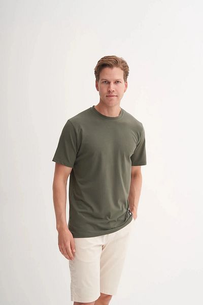 Cazador Crew Neck Regular Fit Comfortable Lycra Plain T-Shirt 4142