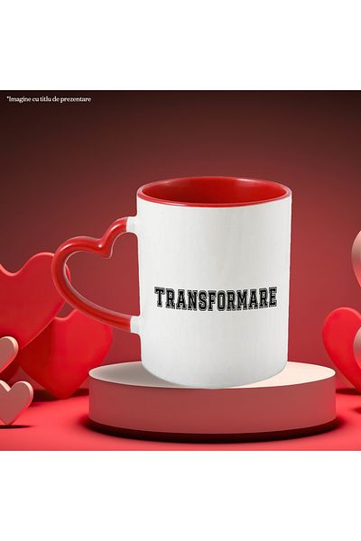 StoryGift Romania Transformation Mug, Motivational Message, Inspirational Text, Self Care, 330ml, Sky, With, STG