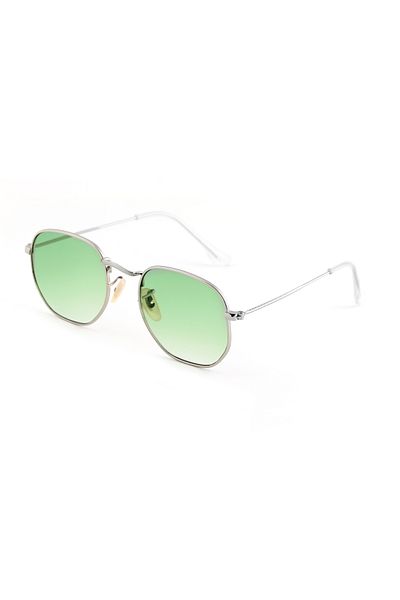 ModaLand Chester Pentagonal Men's & Women's Uv 400 Glass Ce Certified Sunglasses