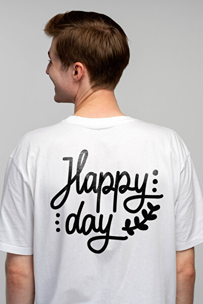 StoryGift Romania Tricou bărbătesc cu o dorință în engleză „happy Day” - Happ...