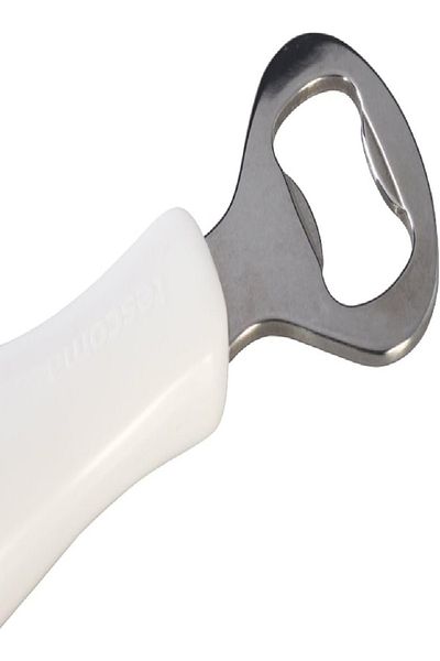 TESCOMA Metal Cap Opener – White, Stainless Steel Blade, Ergonomic Handle