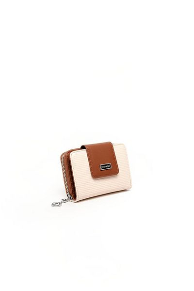 Silver Polo Silver & Polo Beige - Tan Sp935 Women's Wallet & Card Holder