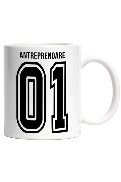 StoryGift Romania Cana Cu Textul antreprenoare, si Numarul 01, Cel Mai Bun, A...