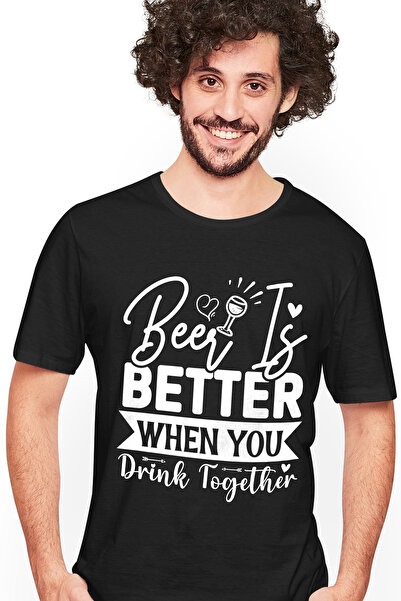 StoryGift Romania Tricou Barbati cu mesajul "Beer is better when you drink to...