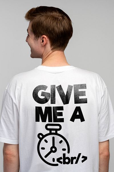StoryGift Romania Men's T-shirt For Programmers With The Message "give Me A <br/>" - Leave Me Alone With Stg Print