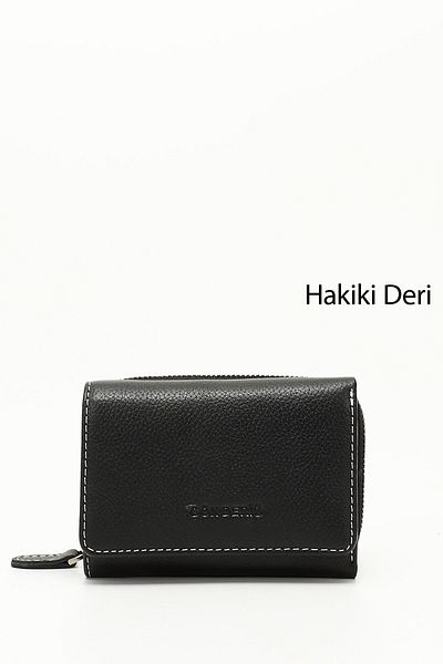 GÖNDERİ(R) BLACK ANTHRACITE Genuine Leather Women's Wallet 06275