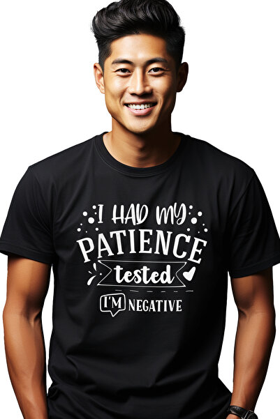 StoryGift Romania Tricou Barbati cu inimioara si mesajul "Mi-am avut rabdarea...