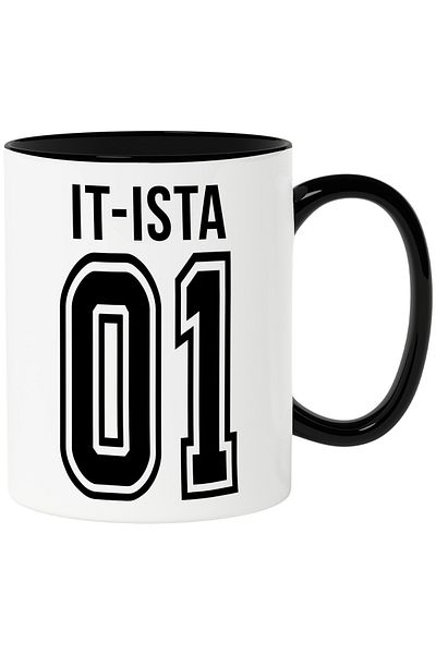 StoryGift Romania Mug With Text IT-ista, and Number 01, Best, Appreciation, Personalized, 33, With, STG