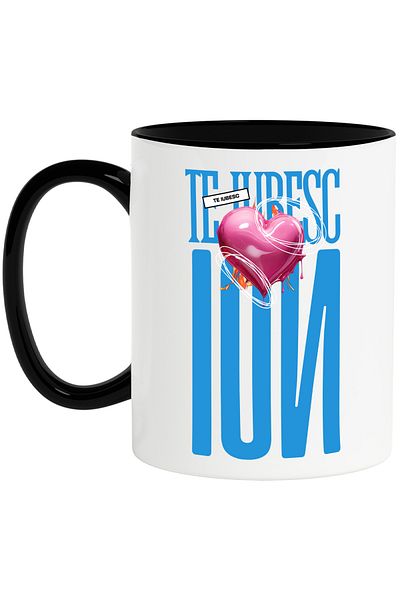 StoryGift Romania I Love You Ion Mug, Love, Heart, Love, Saint Valentine, Dragobete, Valent, With, STG