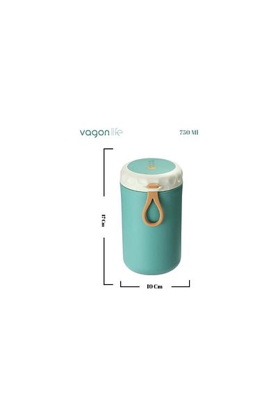 Vagonlife Vagon Steel Lunch Box 750 ml Light Green