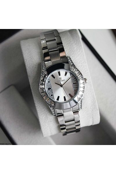 Reward Rwa146271 Steel Cord Baguette Stone Women's Wristwatch