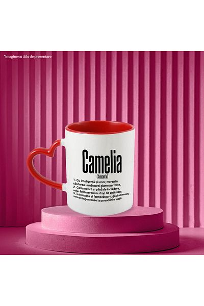 StoryGift Romania Mug With The Name Camelia, And Motivational Message, Funny, Charismatic, Wise, With, STG