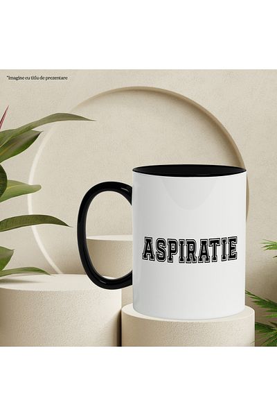 StoryGift Romania Aspiration Mug, Motivational Message, Inspirational Text, Self Care, 330ml, Ceramic, With ,STG