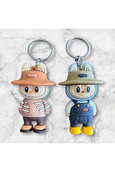 OZN AKSESUAR Breloc dublu din silicon, breloc pentru iubitori, breloc pentru ...