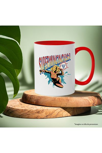 StoryGift Romania Super Liar Mug Superhero I'm Here For You, 330ml, Ceramic with R Handle, With ,STG
