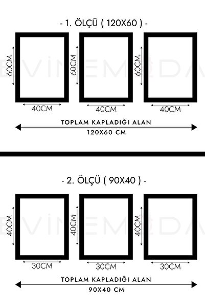 Evinemoda Çiçek Yaprak Gold 3 Parça Pleksi Aynalı Tablo