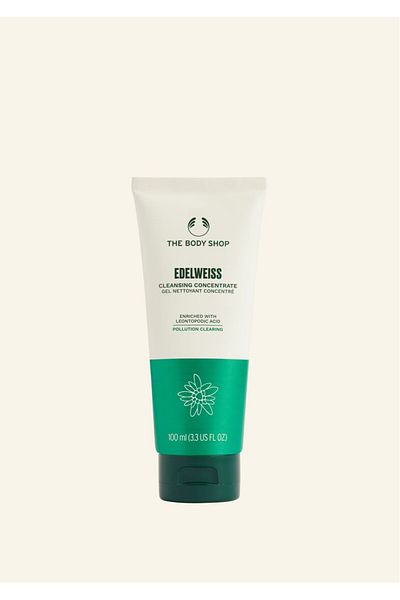 THE BODY SHOP Set Cadou Collection Edelweiss, Ser Concentrat, Crema de zi si Loțiune demachiantă