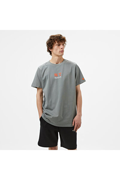 United 4 UNITED4 Sport Erkek Gri T-Shirt