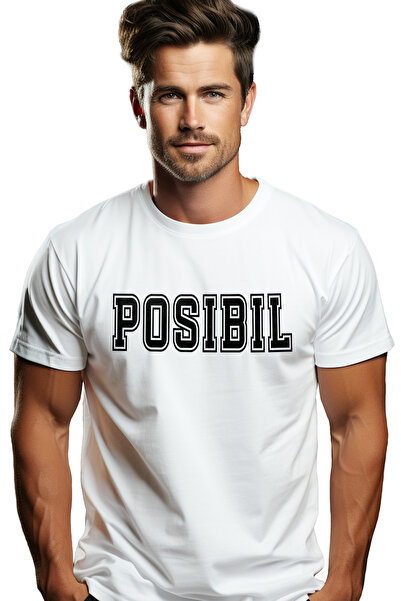 StoryGift Romania Tricou bărbătesc Possible, mesaj motivațional, text inspira...
