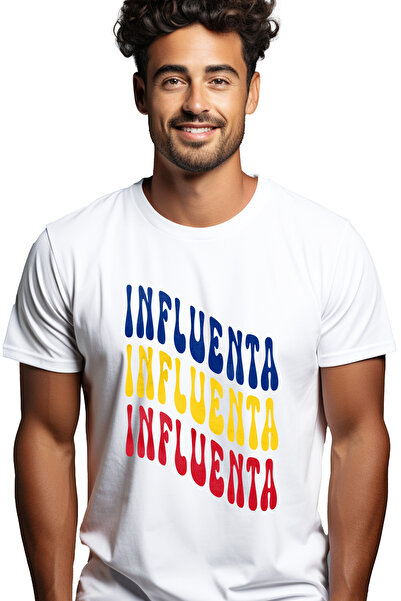 StoryGift Romania Tricou bărbătesc The Word Influence, în culorile drapelului...