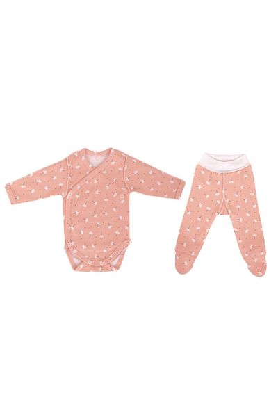 Sevi Bebe Premature Booties Trousers and Front Open Body Set