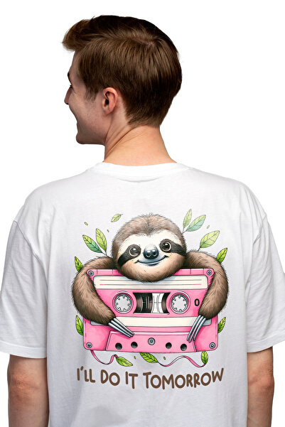 StoryGift Romania Tricou bărbătesc cu leneș/animal leneș cu mesajul „I'll Do ...