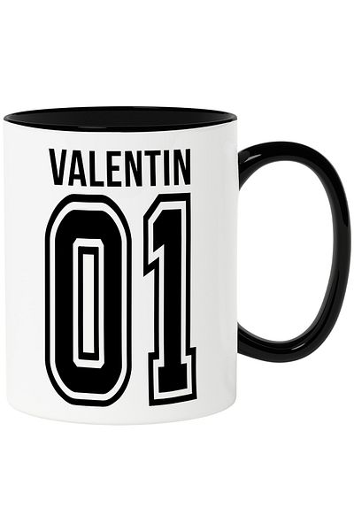 StoryGift Romania Mug With Text Valentine, And Number 01, Best, Appreciation, Personalized, 33, With, STG