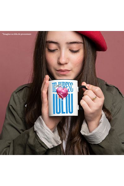 StoryGift Romania I Love You Mug July, Love, Heart, Love, Valentine's Day, Dragobete, Vale, With, STG