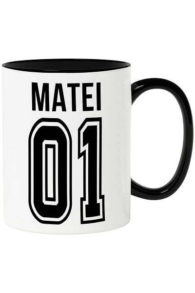 StoryGift Romania Mug With Text Matthew, and Number 01, Best, Appreciation, Personalized, 330ml, With,STG