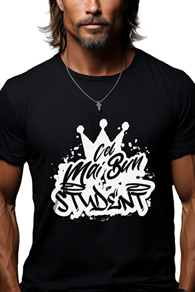 StoryGift Romania Tricou bărbătesc pentru cel mai bun student, apreciere, cad...