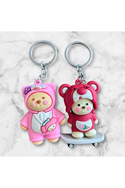 OZN AKSESUAR سلسلة مفاتيح سيليكون للزوجين، سلسلة مفاتيح العشاق، سلسلة مفاتيح ...