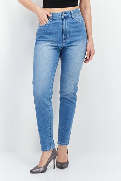 Dr.Denim Women Regular Fit Solid Denim Jeans, Wash Blue