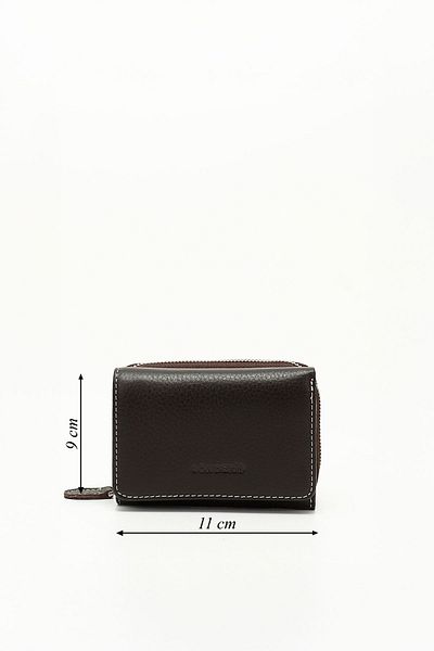 GÖNDERİ(R) Women's Brown Camel Horizontal Genuine Leather Wallet
