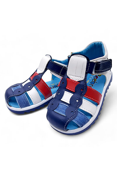 BEEBRON صنادل للأولاد الصغار من Orthopedic First Step Eiagcm2406 باللون الأزر...