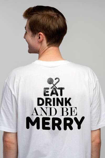 StoryGift Romania Tricou bărbătesc cu textul în engleză „eat, Drink And Be Me...
