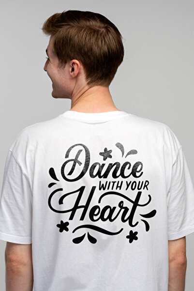 StoryGift Romania Tricou Barbati cu mesajul in engleza "Dance with your heart...